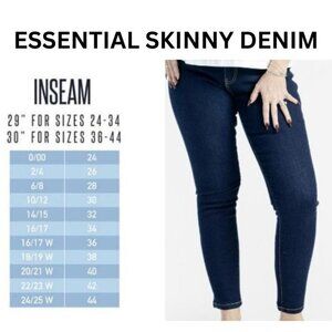 NEW Lularoe Skinny Denim Dark Blue Wash Slimming Panel Stretch Comfy NWT